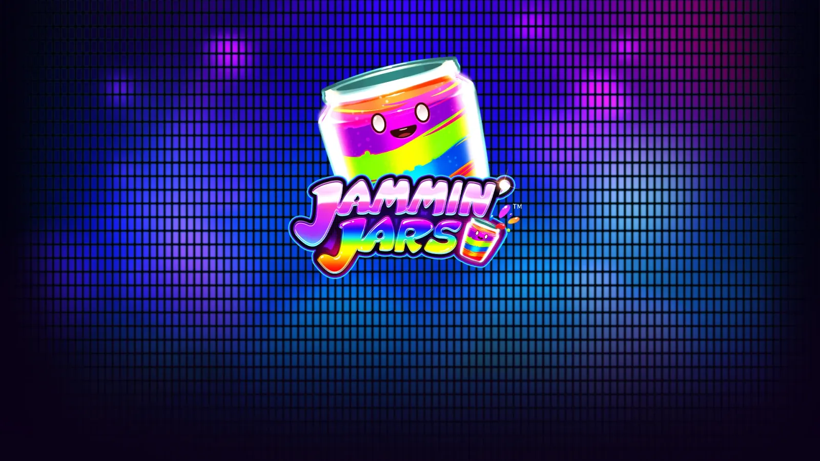 Jammin' Jars 老虎機遊戲畫面，Push Gaming 開發的水果主題 Cluster Pay Grid Game