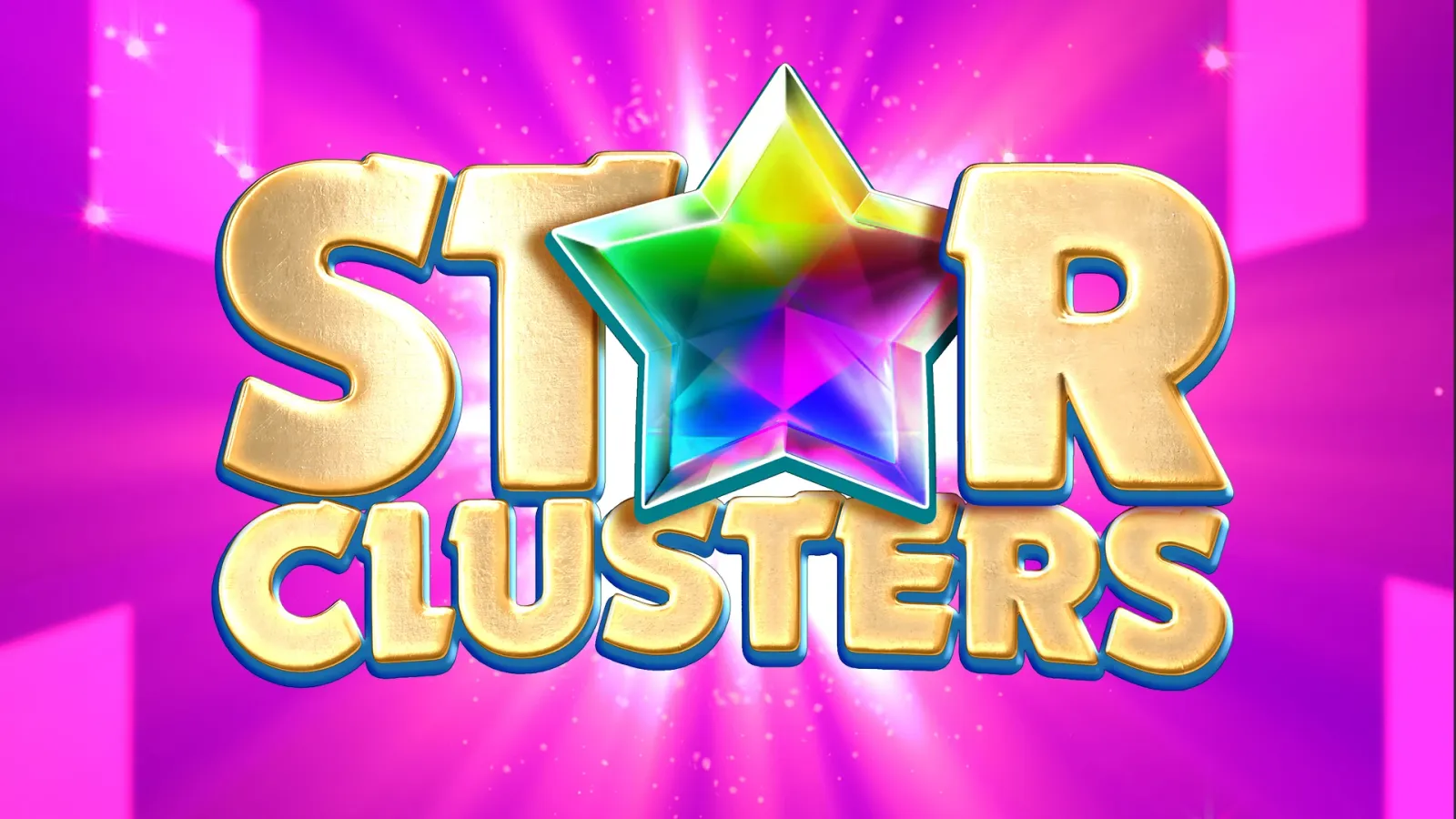 MegaClusters 老虎機機制示意圖，符號分裂與 Cluster Pay 效果