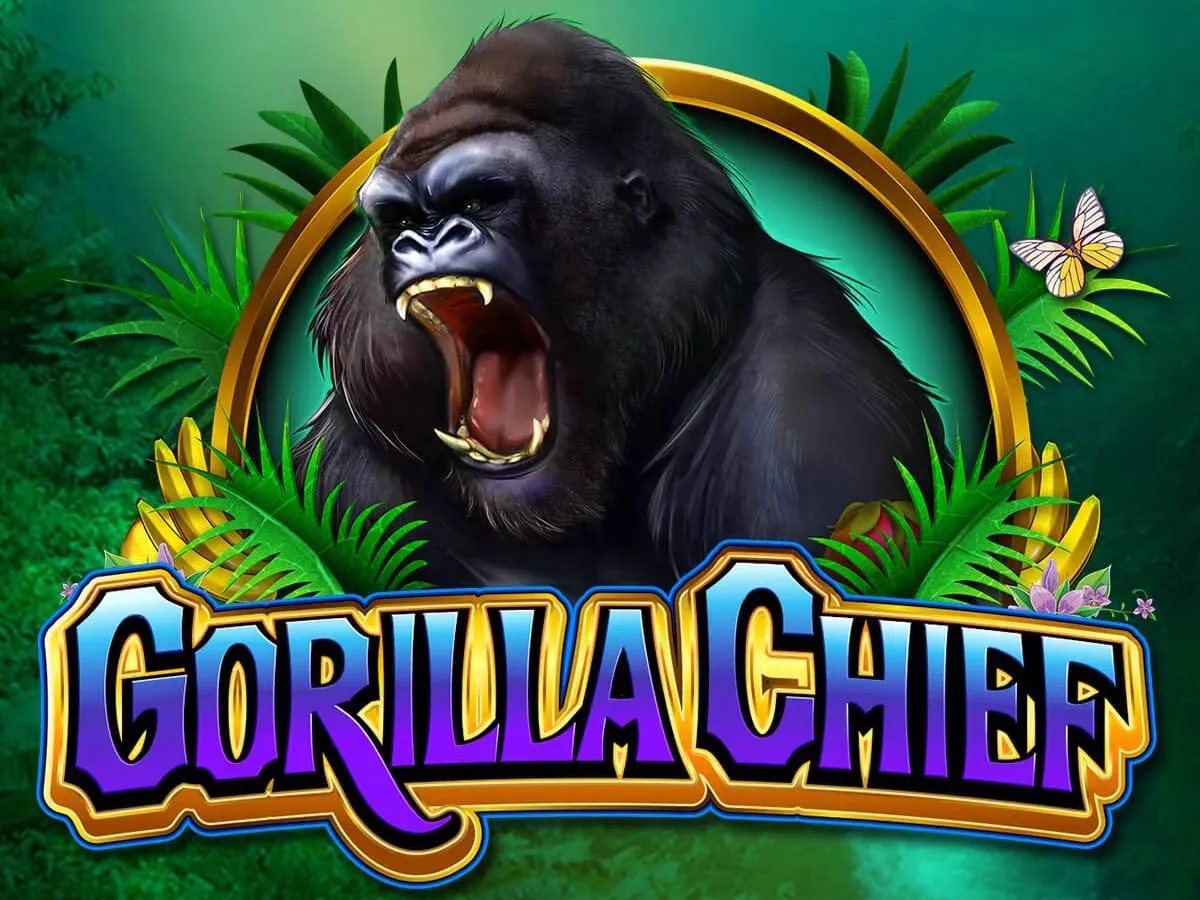 WMS 老虎機遊戲《Gorilla Chief》的森林主題遊戲畫面