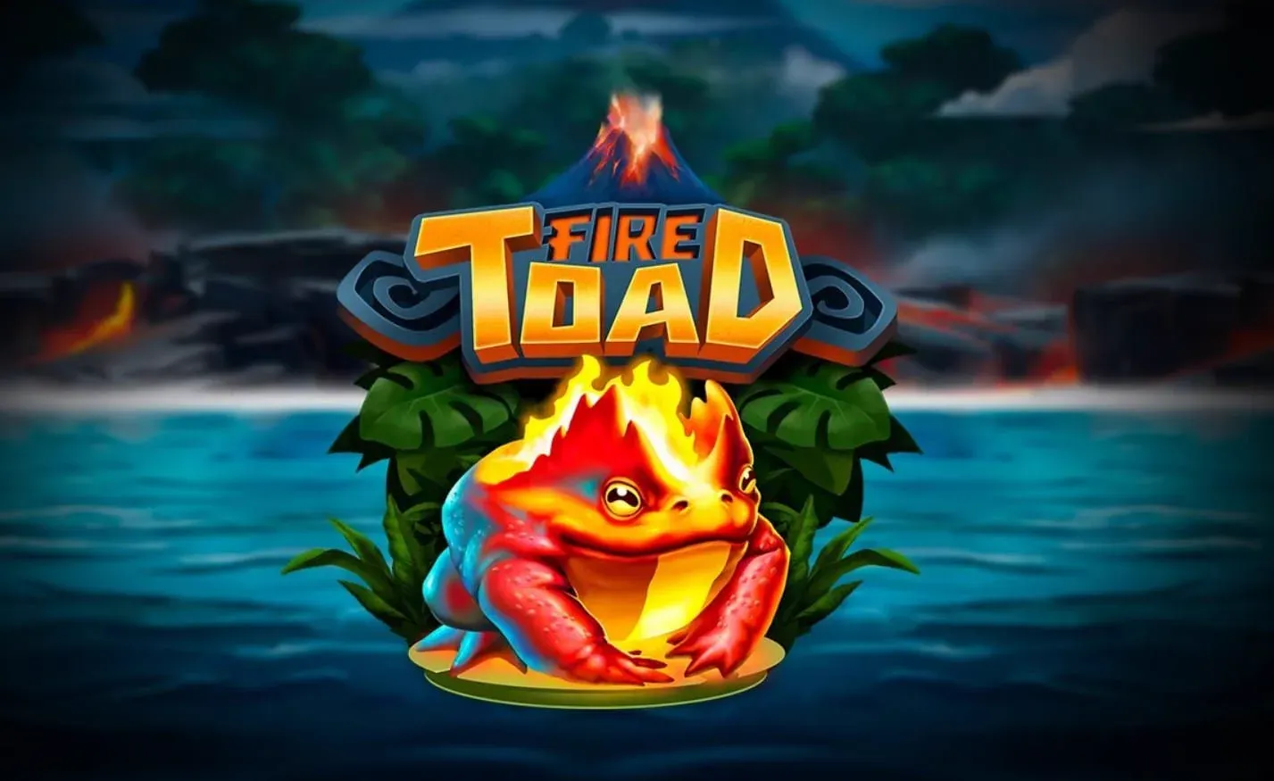 Fire Toad 老虎機遊戲畫面，火焰蟾蜍主題與多層滾輪盤面