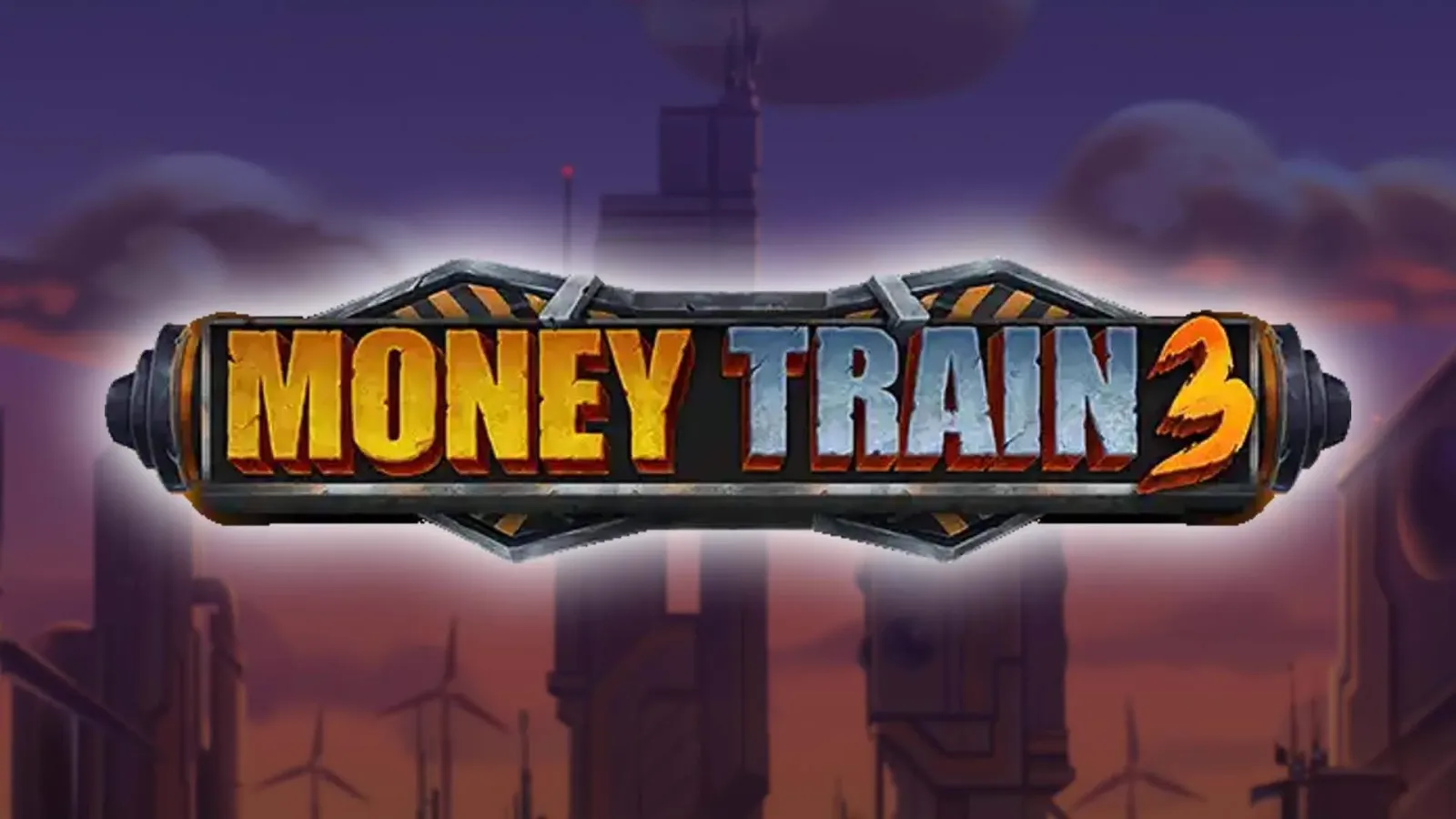 Money Train 3 老虎機遊戲標題畫面，火車劫案主題