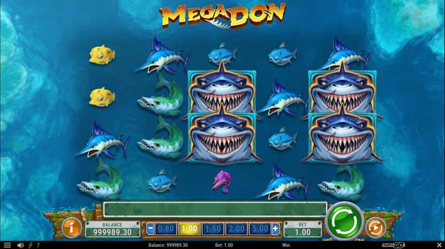 Mega Don 老虎機 Base Game 遊戲畫面，義大利黑幫教父主題
