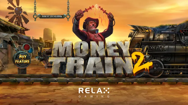 Money Train 2 老虎機遊戲畫面，西部火車劫案主題