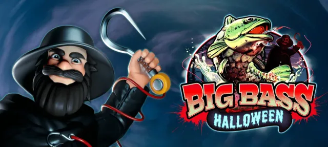 Big Bass Halloween 老虎機遊戲畫面，Pragmatic Play 萬聖節釣魚主題老虎機