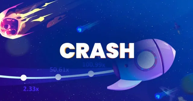 Crash Game 遊戲畫面，倍數曲線上升中等待玩家 Cash Out